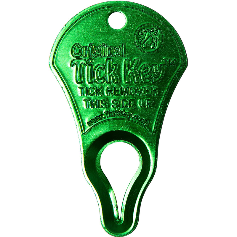 TickKey tick remover tool in green — safely & effectively remove embedded ticks.
